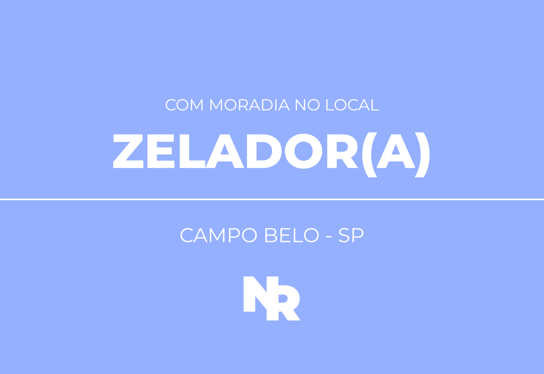 Zelador(a) – Moradia no Local