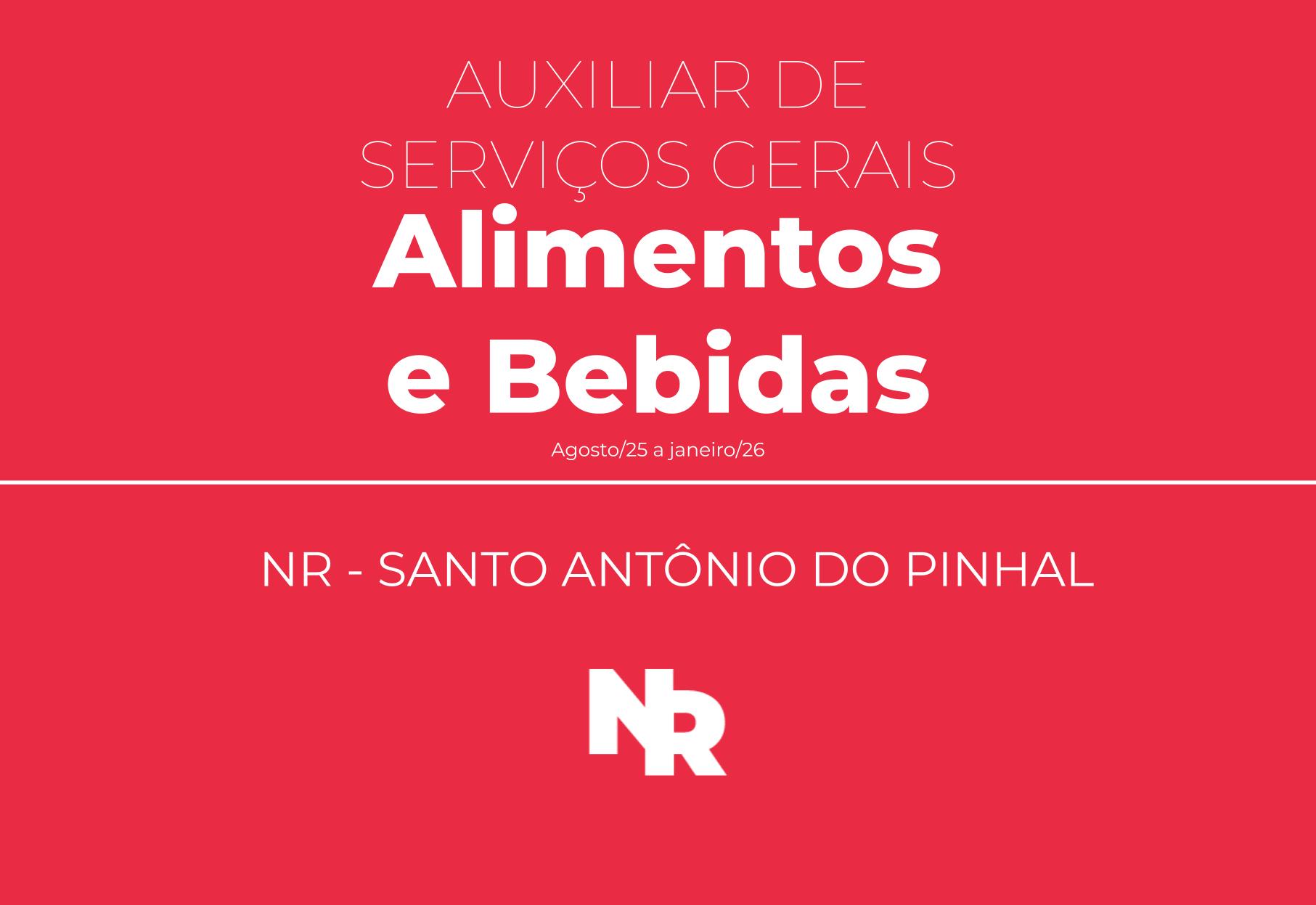 AUXILIAR DE SERVIÇOS GERAIS (ALIMENTOS E BEBIDAS)