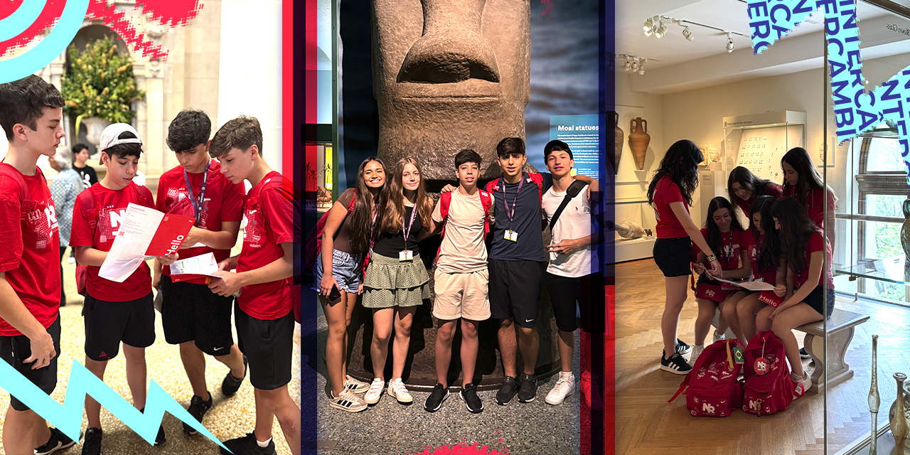 Jovens desenvolvendo autonomia durante experiência educacional fora da sala de aula